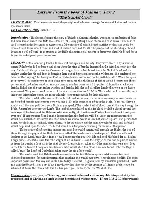 Image result for Object Lesson From Joshua 2