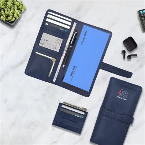 Vegan Leather Bank Organizer - Gift Box | Office Essentials – Giftech ...