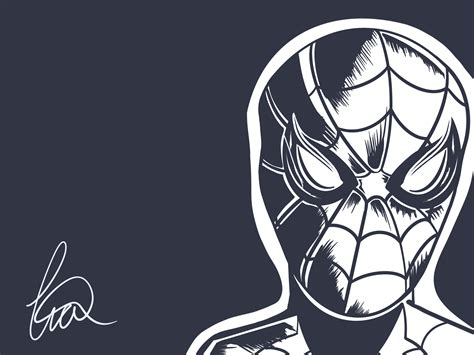 Black and white Spider-man by TheLimeKiwi on DeviantArt