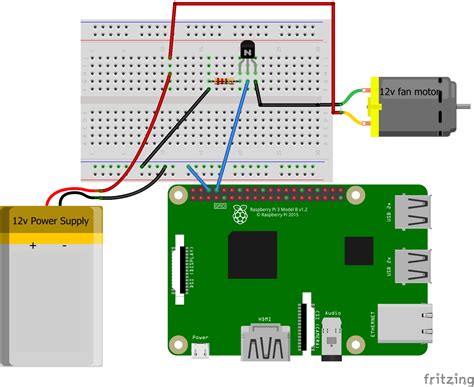 Image result for Raspberry Pi 4 Fan GPIO Extension Cord Connection