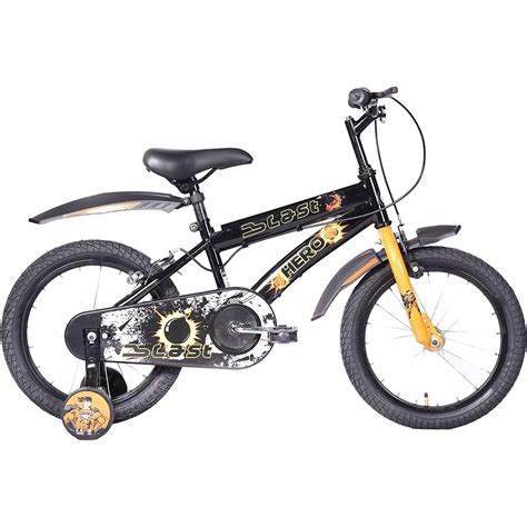 Buy Hero Blast 16T Kids Cycle with training wheels and mudguards ...