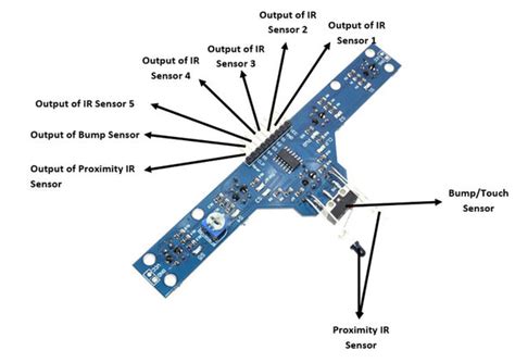 TCRT5000 Five Way Road Tracing Sensor – QuartzComponents