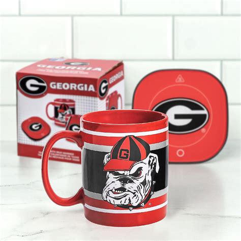 Uncanny Brands Georgia Bulldogs Hairy Dawg Mug Warmer with 12oz Mug – Keeps Your Favorite ...