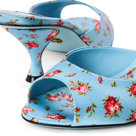 Dolce and Gabbana Women's Floral Heeled Mules | Flannels