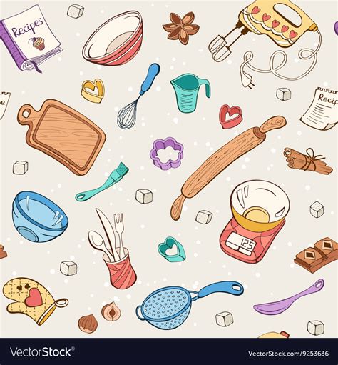 Baking background Royalty Free Vector Image - VectorStock