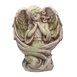 Alpine Corporation QFC230 Old World Guardian Angel Statue, 19 Inch Tall ...