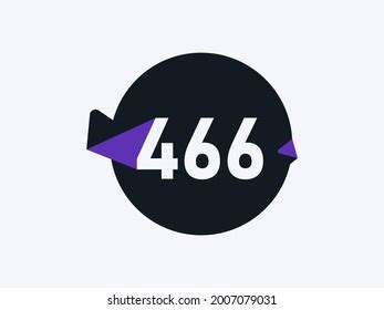 Number 466 White Black Stickers, Magnet | Wacky Print