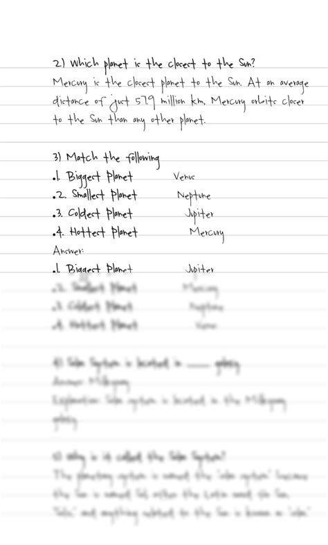 Image result for Solar System Questions