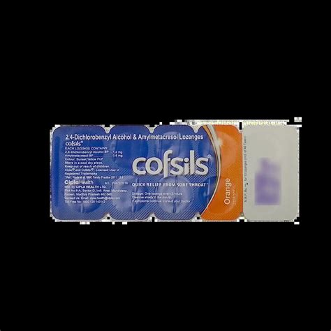 COFSILS ORANGE LOZ 10's Price, Uses, Side Effects & Substitutes | Medkart