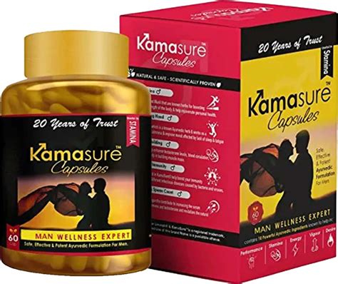 Buy KAMASURE 60 CAPSULES MEN WELLNESS EXPERT FOR MENS Online & Get Upto ...