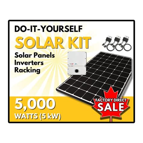 5kW Solar Panel DIY Kit - Roof Mount - Prairie Sun Solar