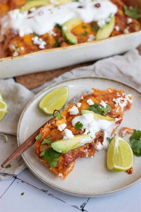Easy Black Bean and Rice Enchiladas - Pop The Kitchen
