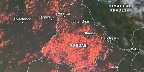 Punjab Records Highest Farm Fires in a Single Day, Pollution Board Says ...