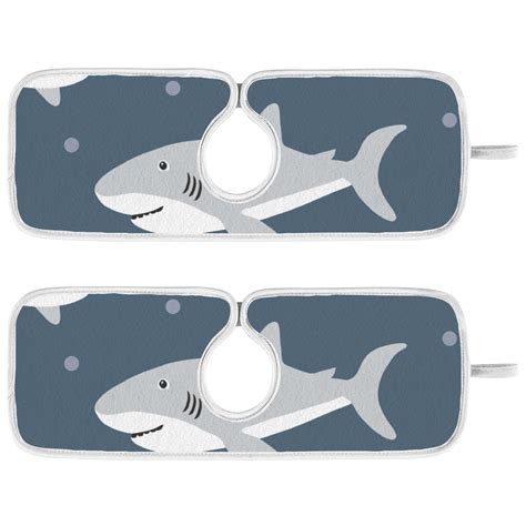 Anyway.go Faucet Drying Mat 2 Pack, Washable Faucet Absorbent Mat Sink ...