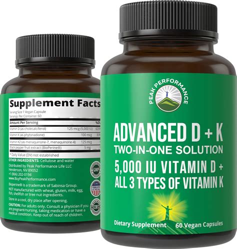 Amazon.com: Three Arrows Shine Vitamin D3 K2 as MK4 5000 IU Vitamin D, 500 mcg VIT K2 MK4, Soy ...