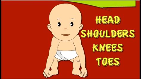 Head Shoulders Knees and Toes Nursery Rhyme | Cartoon Animation Songs ...