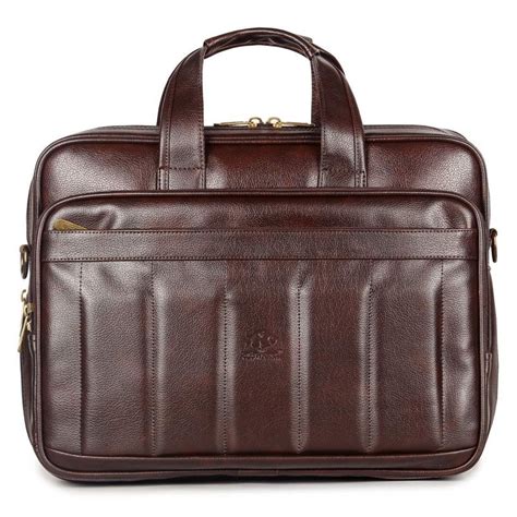 THE CLOWNFISH Unisex-Adult Faux Leather Expandable Laptop Messenger Ba ...