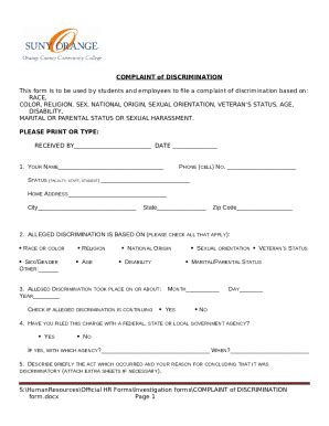 OFCCP Complaint Instructions Doc Template | pdfFiller