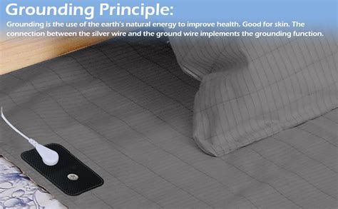 Amazon.com: Reaeng Grounding Mat for Bed, Grounding Sheets Blanket with ...