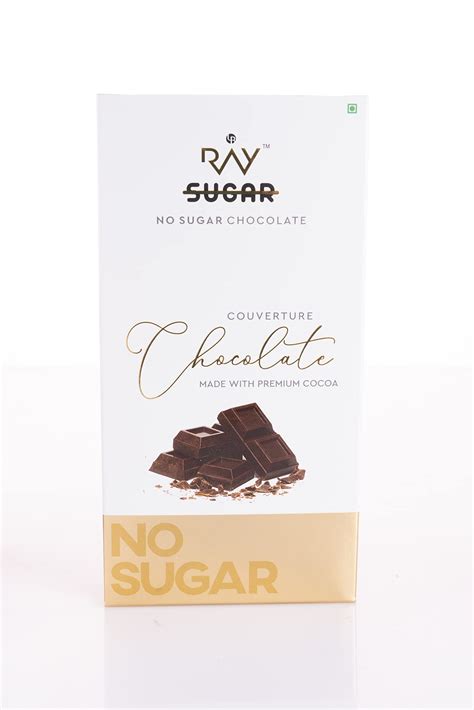 RAY SUGAR COUVERTURE CHOCOLATE NO SUGAR 80GM – TGO