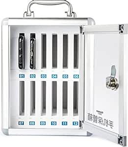 Breewell® Cell Phone Locker 12 Slots Metal Mobile Phone Storage Box ...