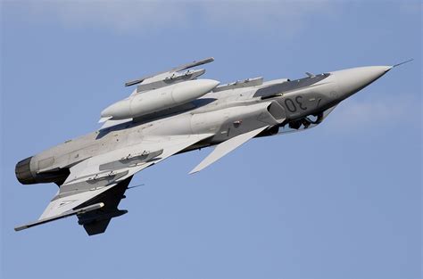 Unmanned variant of the Swedish JAS-39 Gripen combat aircraft in the ...