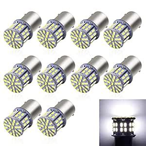 Cargo LED 10 Pcs Extremely Super Bright 1156 1141 1003 1073 BA15S 7506 ...