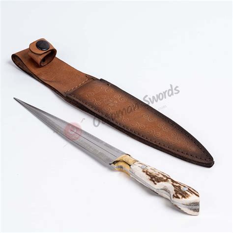Handmade Hunting Knife Double Edged Knife – Ottoman Swords