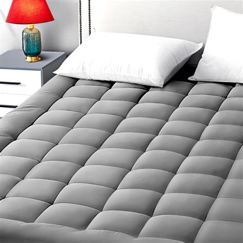 Amazon.com: King Size Mattress Pad Pillow Top Mattress Cover Quilted ...