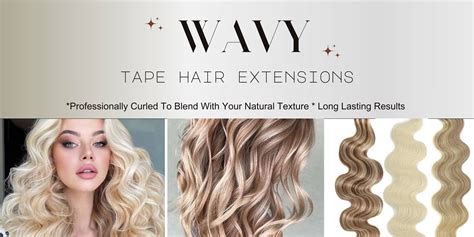 WAVY TAPE HAIR EXTENSIONS - Pure Remy Hair Extensions