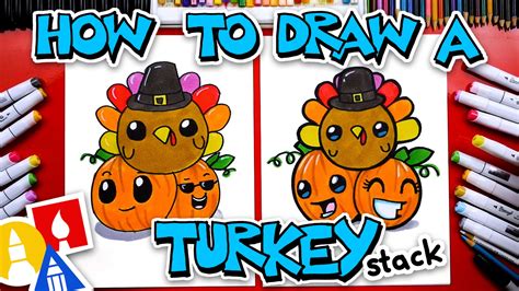 How to Draw a Turkey Cartoon - How To Draw Cute Cartoon Turkey ...
