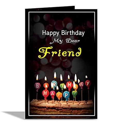 Alwaysgift Happy Birthday My Dear Friend Greeting Card : Amazon.in ...