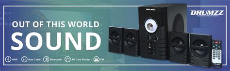 DRUMZZ 4.1 Multimedia Speaker Bluetooth Home Theater System With FM ...