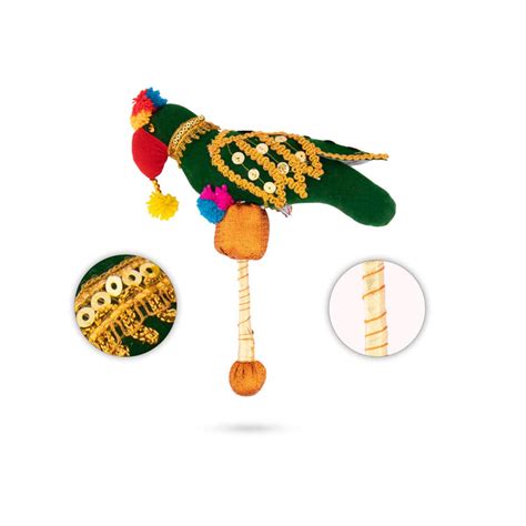 Giri - Parrot Velvet | Parrot Goddess | Home Decorations