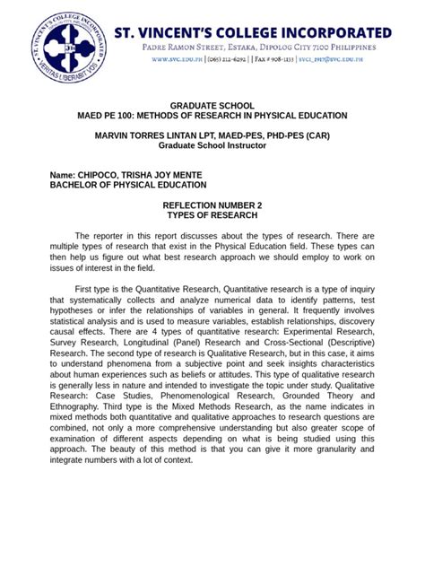 Image result for Student Reflection Paper Sample