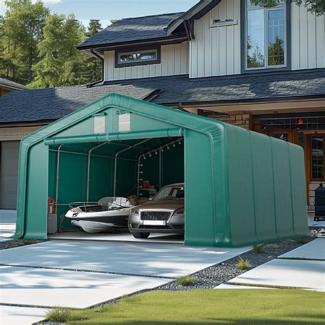 Alpha Joy 20'x 20' Storage Shelter Outdoor Garage Storage Tent Heavy ...