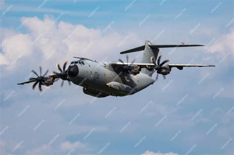 Military transport plane aircraft without title at airport aviation ...