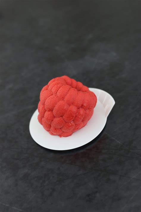 Raspberry fruit shaped pastry - handmade fruit mousse pastry by home ...
