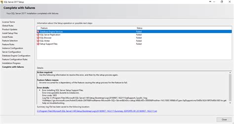 Image result for SQL Server Express 2017 Installation Error