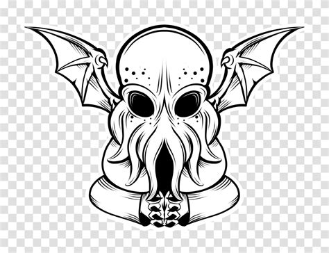 Cthulhu Dr Demus, Emblem, Drawing Transparent Png - Pngset.com