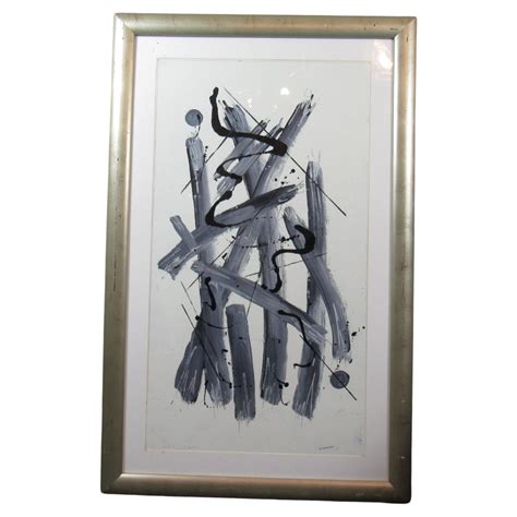 Alfred Russell Painting "Rue Saint Dennis" Abstract Mid-Century Modern 1948-1950 at 1stDibs ...