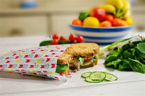 Reusable Beeswax Sandwich Bags Wrap, Eat, Wash, Repeat Beeswax Snack ...