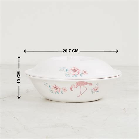 Buy Meadows Malva Honeycomb Serving Bowl- White-Melamine- 20.7x 10 cm ...