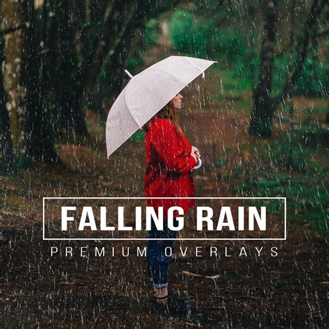 50 falling rain overlays rain photo overlays rain photoshop overlays ...