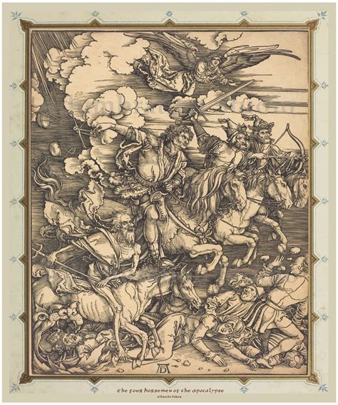 Four Horsemen Of The Apocalypse Durer Color