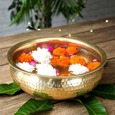 Buy World Fire® Urli Bowl for Floating Flowers and Tea-Light Candles ...