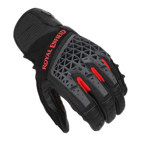 Royal Enfield x Revit Men Sahara Air Grey Riding Gloves - LIMITED EDIT ...