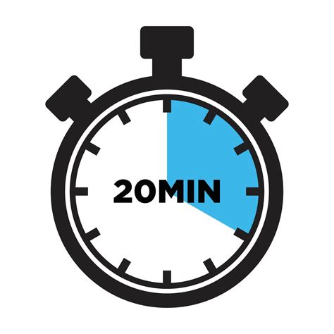 20 Minutes Timer Icon, Modern Flat Design. Clock, Stopwatch ...