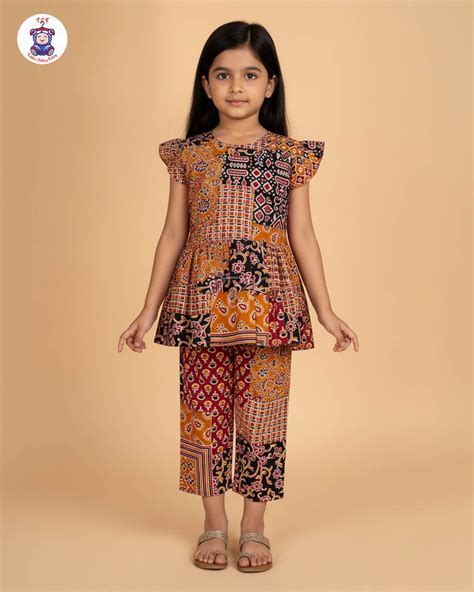 Maroon & Black - Girls Readymade Co-ords Sets – Toddlers Clothing factory