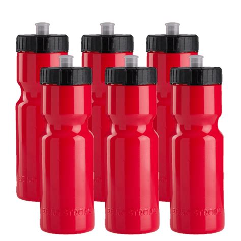 Buy 50 Strong Brand Sports Squeeze Water Bottles - Set of 6 - Team Pack ...